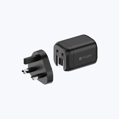 PrestigeGaN 40W Dynamic Power Adaptor with 60W Max GaN Wall Charger (2 Ports)