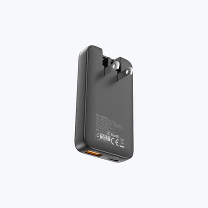 GaNPrestige Slim 65W GaN Wall Charger With Travel Pins (2 Ports)