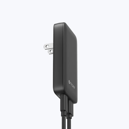 GaNPrestige Slim 65W GaN Wall Charger With Travel Pins (2 Ports)