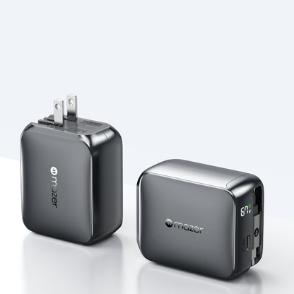 PrestigeGaN R 67W GaN Wall Charger with Retractable USB-C Cable