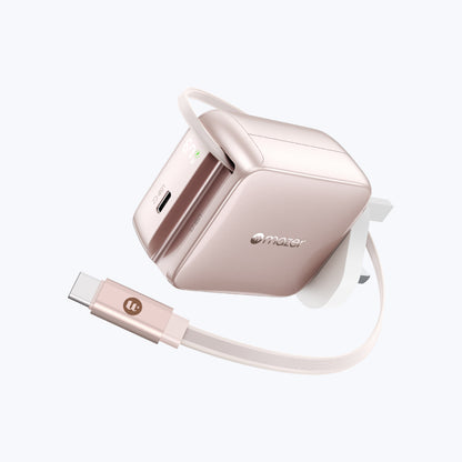 PrestigeGaN R 67W GaN Wall Charger with Retractable USB-C Cable