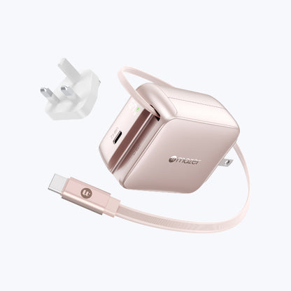 PrestigeGaN R 67W GaN Wall Charger with Retractable USB-C Cable