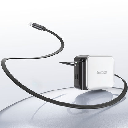 PrestigeGaN R 67W GaN Wall Charger with Retractable USB-C Cable
