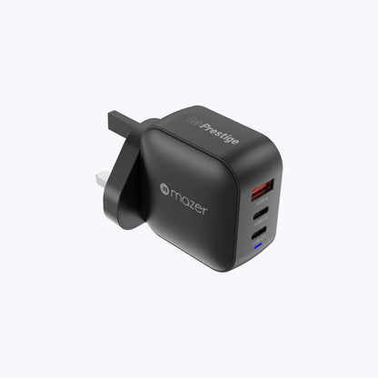 GaNPrestige V5 70W GaN Wall Charger with Travel Pins (3 Ports)