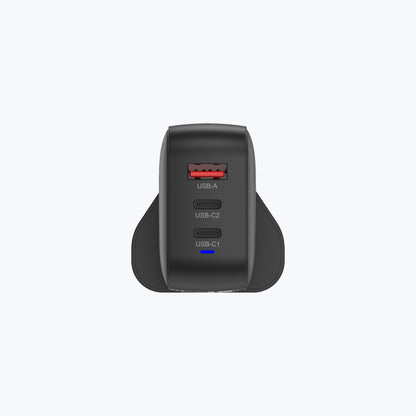 GaNPrestige V5 70W GaN Wall Charger with Travel Pins (3 Ports)