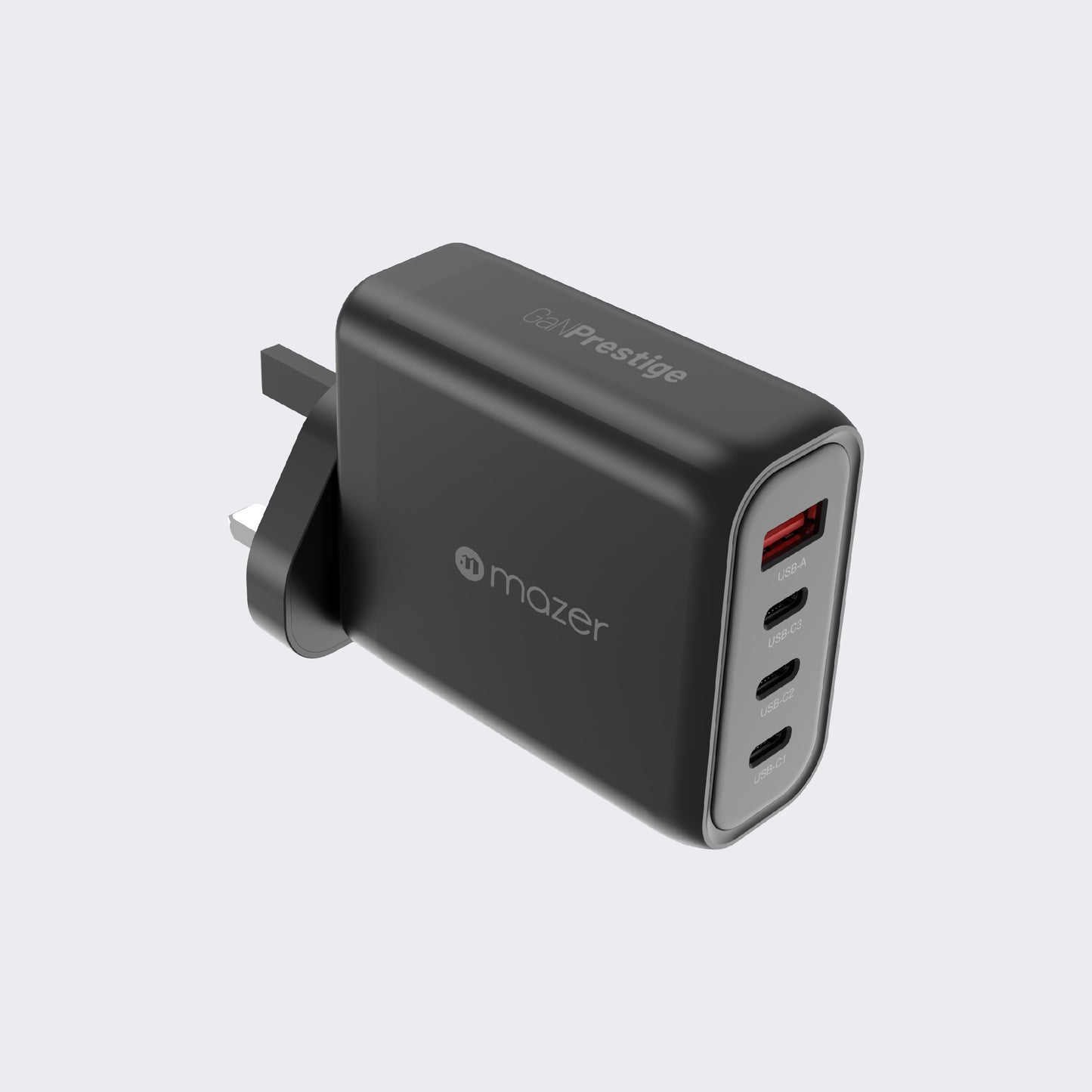 GaNPrestige 140W Gan Wall Charger With Travel Pins (4 Ports)