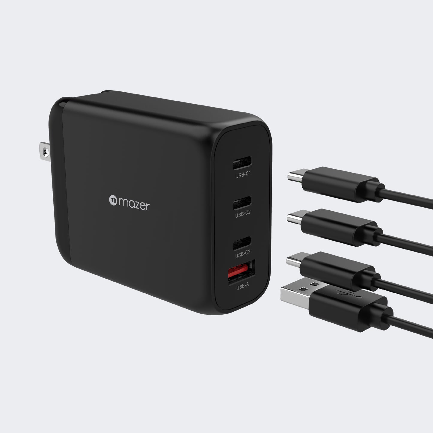 GaNPrestige 200W GaN Wall Charger with Travel Pins (4 Ports)