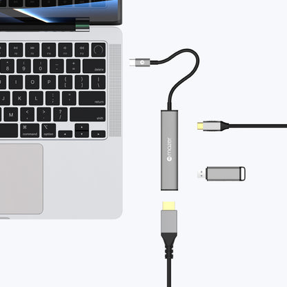 InfiniteLinkHub Slim Hub50 3-in-1 USB C Multimedia Mobile Hub