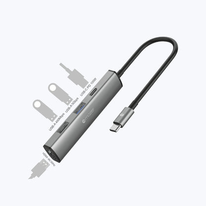 InfiniteLinkHub Slim Hub51 4-in-1 USB C Multimedia Mobile Hub