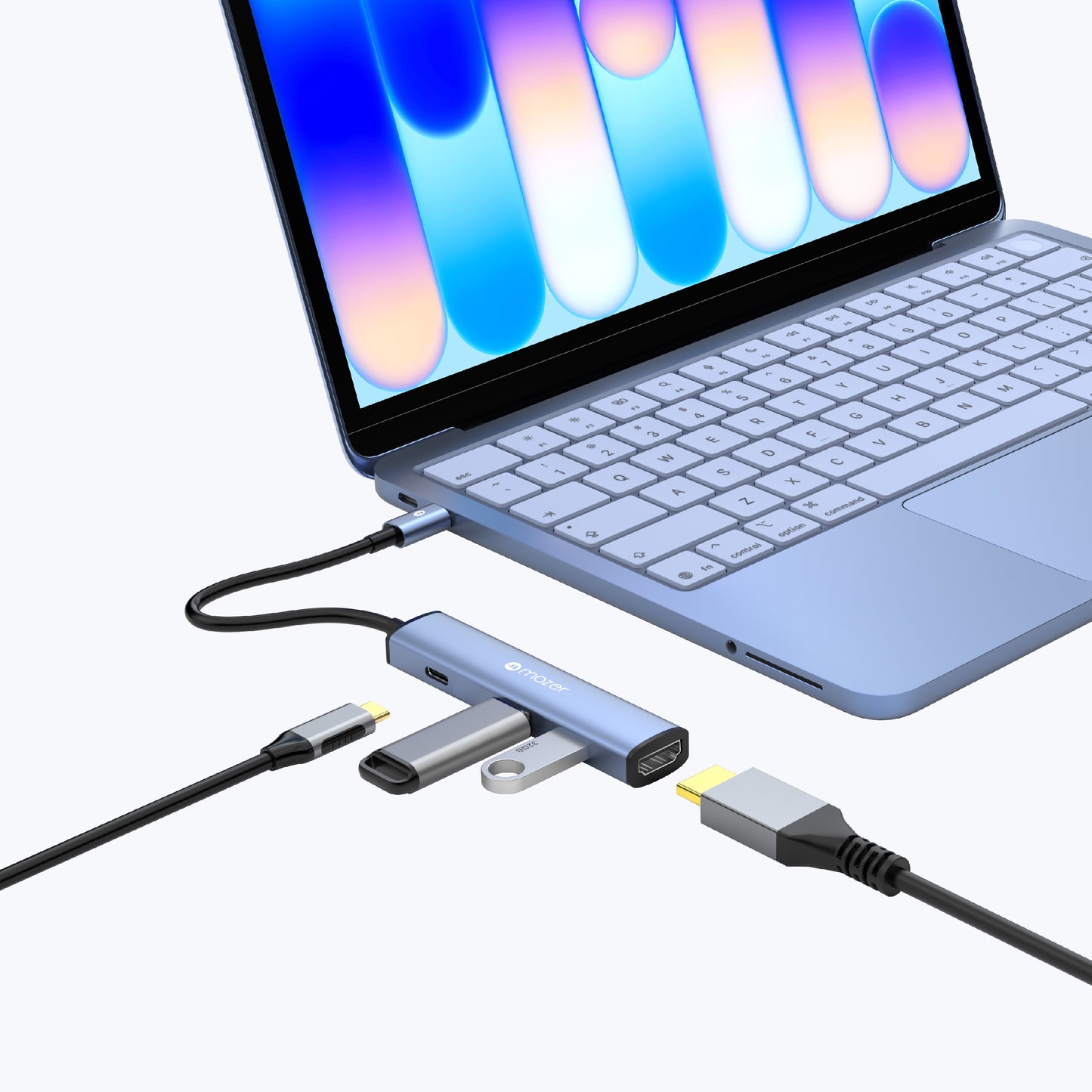 InfiniteLinkHub Slim Hub51 4-in-1 USB C Multimedia Mobile Hub