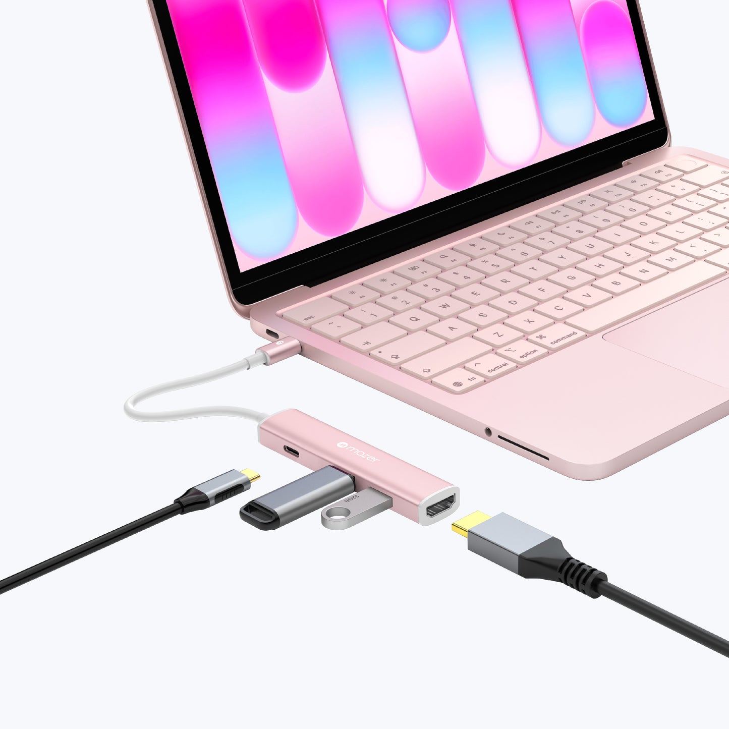 InfiniteLinkHub Slim Hub51 4-in-1 USB C Multimedia Mobile Hub
