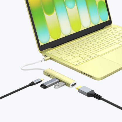 InfiniteLinkHub Slim Hub51 4-in-1 USB C Multimedia Mobile Hub