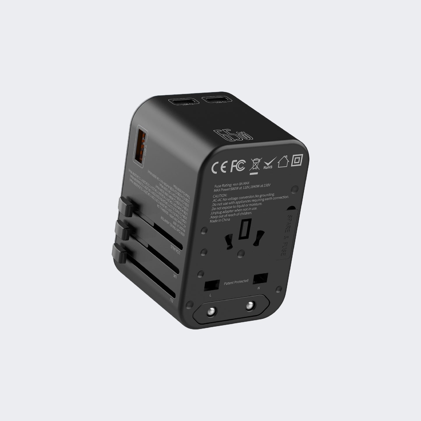 Infinite Travel 65W Gan Universal Travel Charger