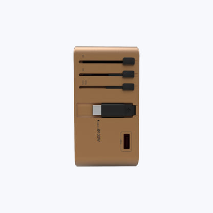 Infinite Travel PD100W GaN Universal Travel Charger With Built-in USB C Cable