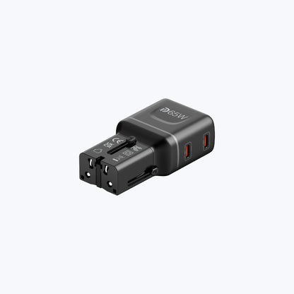 InfiniteTravel Pocket 65W Travel Charger Universal Travel Charger with USB-C Ports