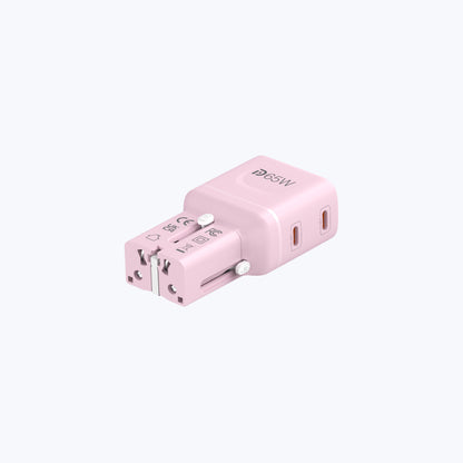InfiniteTravel Pocket 65W Travel Charger Universal Travel Charger with USB-C Ports