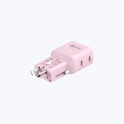 InfiniteTravel Pocket 65W Travel Charger Universal Travel Charger with USB-C Ports