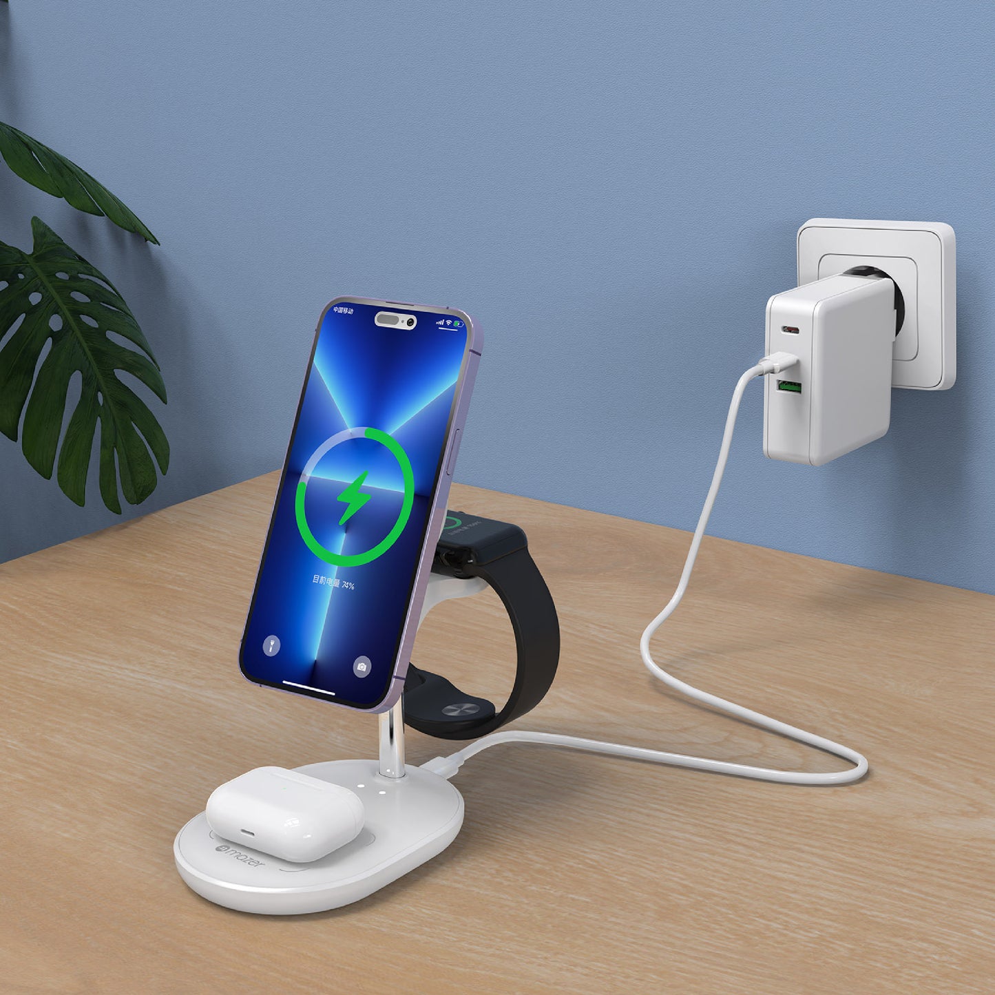 MagDesk 630 3-in -1 Wireless Charger