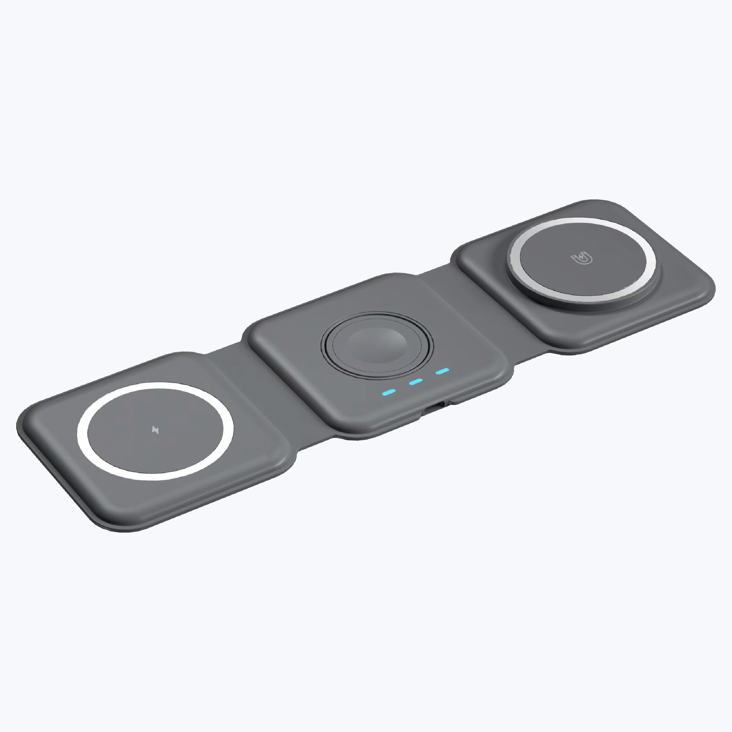 Mag Charge Mag Trifold 3-in-1 Foldable Wireless Charger – Mazer Official Store