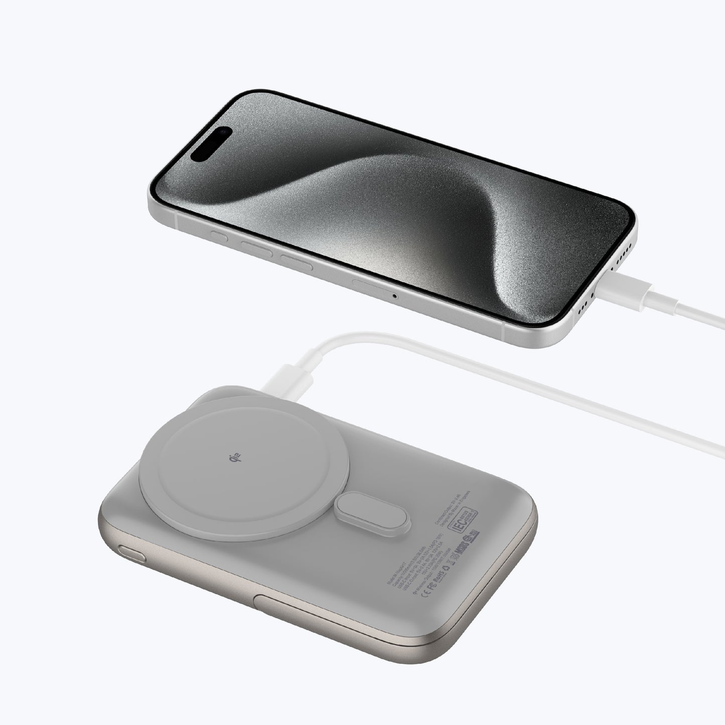 MagAir17 10,000mAh Magnetic Wireless Power Bank Qi2 Certified 15W