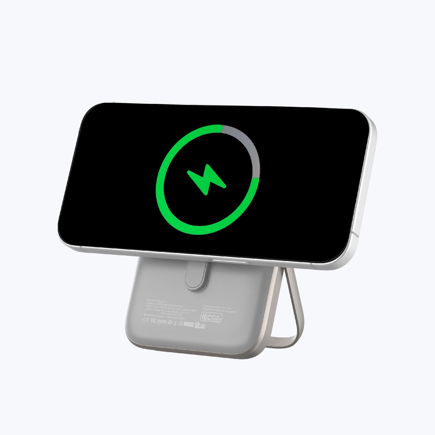 MagAir17 10,000mAh Magnetic Wireless Power Bank Qi2 Certified 15W