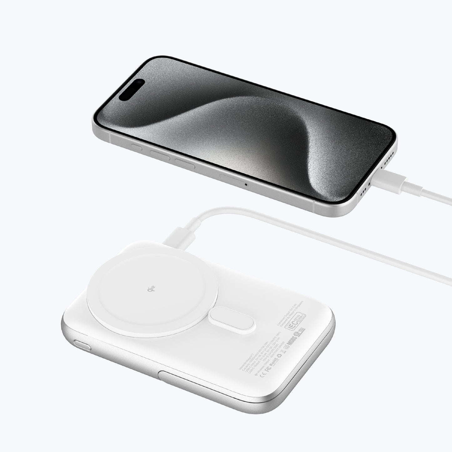 MagAir17 10,000mAh Magnetic Wireless Power Bank Qi2 Certified 15W