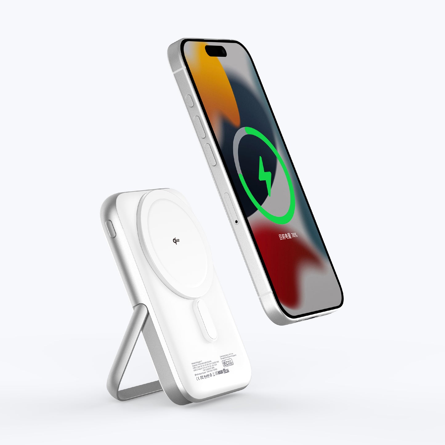 MagAir17 10,000mAh Magnetic Wireless Power Bank Qi2 Certified 15W