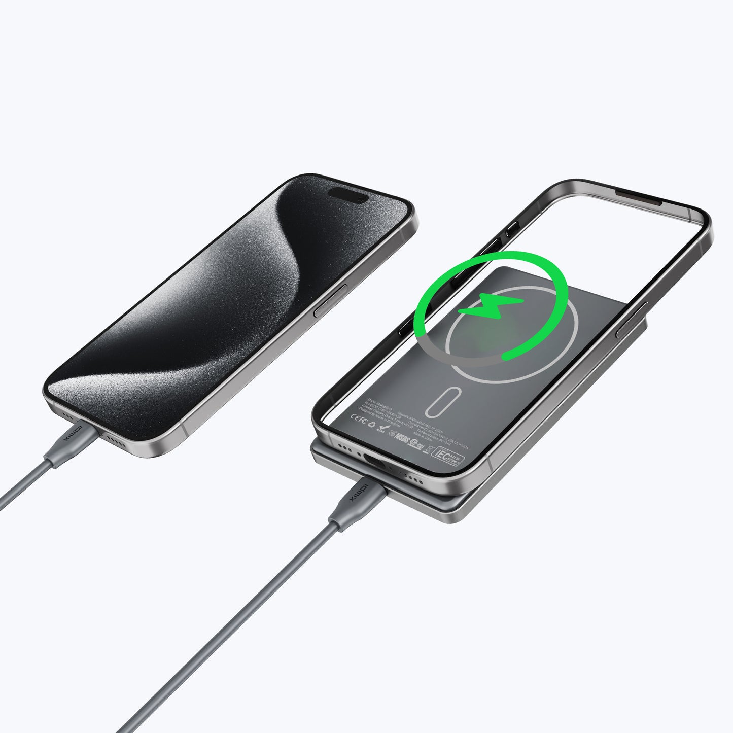 MagAir19 5000mAh Ultra Slim Magnetic Wireless Power Bank