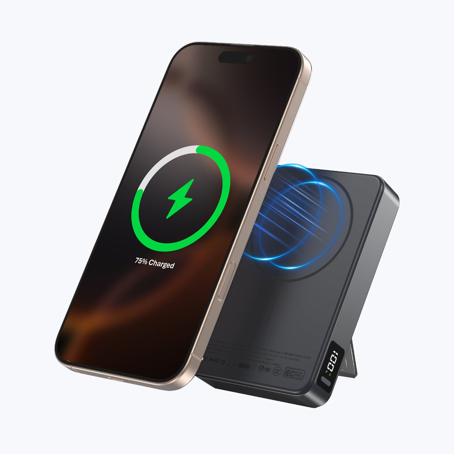 MagAir20 10,000 mAh Magnetic Wireless Power Bank (CCC Certified)