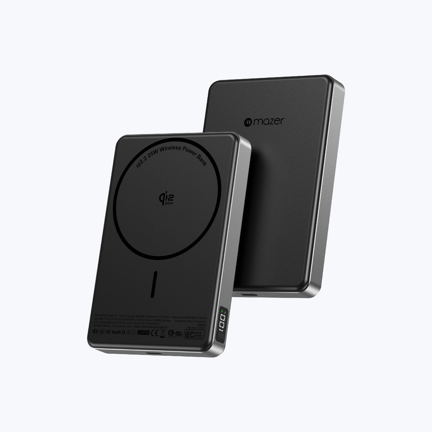 MagAir31 10,000mAh Qi2.2 Certified 25W Magnetic Wireless Power Bank (CCC Certified)