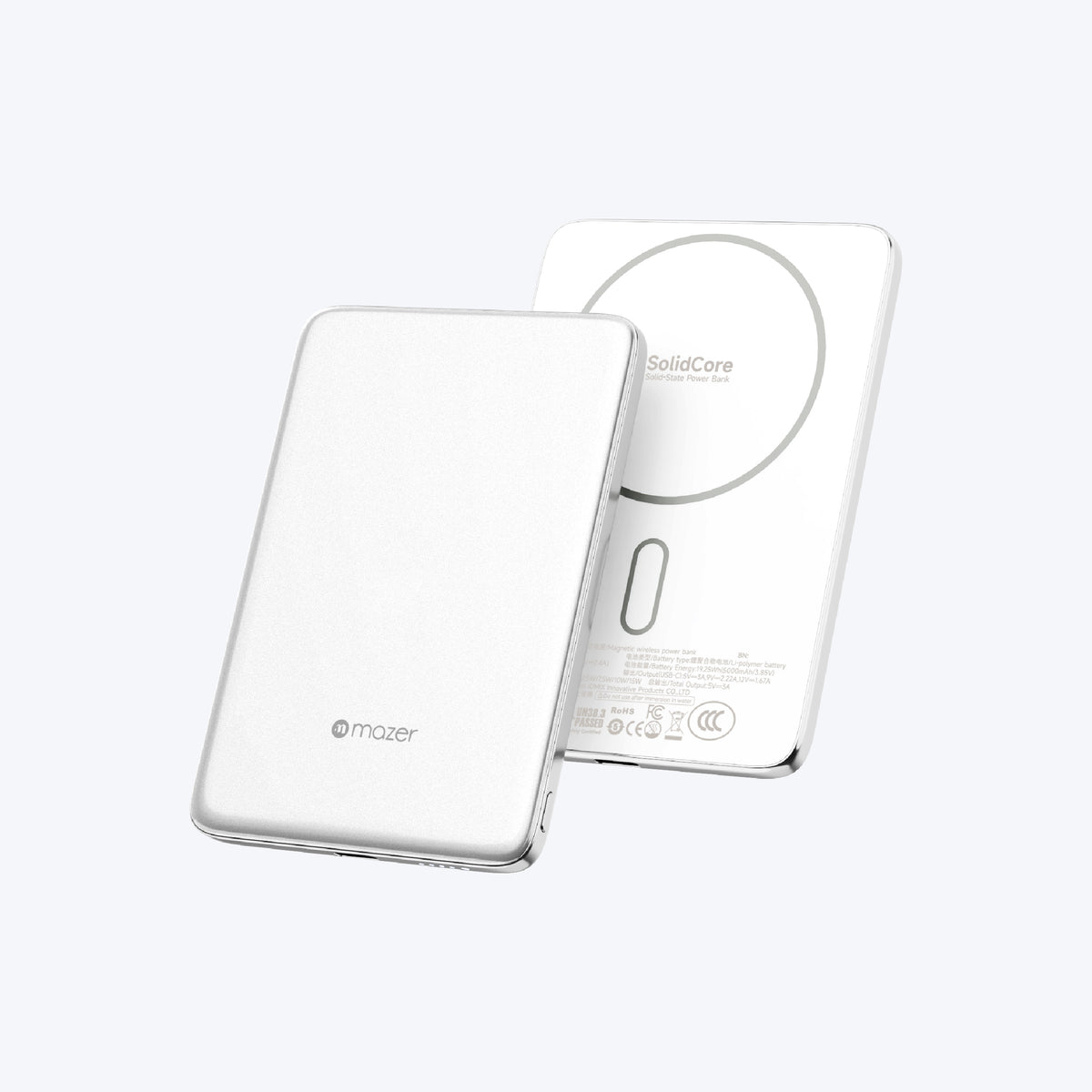 MagAir39 5000mAh Semi-Solid State Ultra Slim Magnetic Wireless Power Bank 15W (CCC + QR)