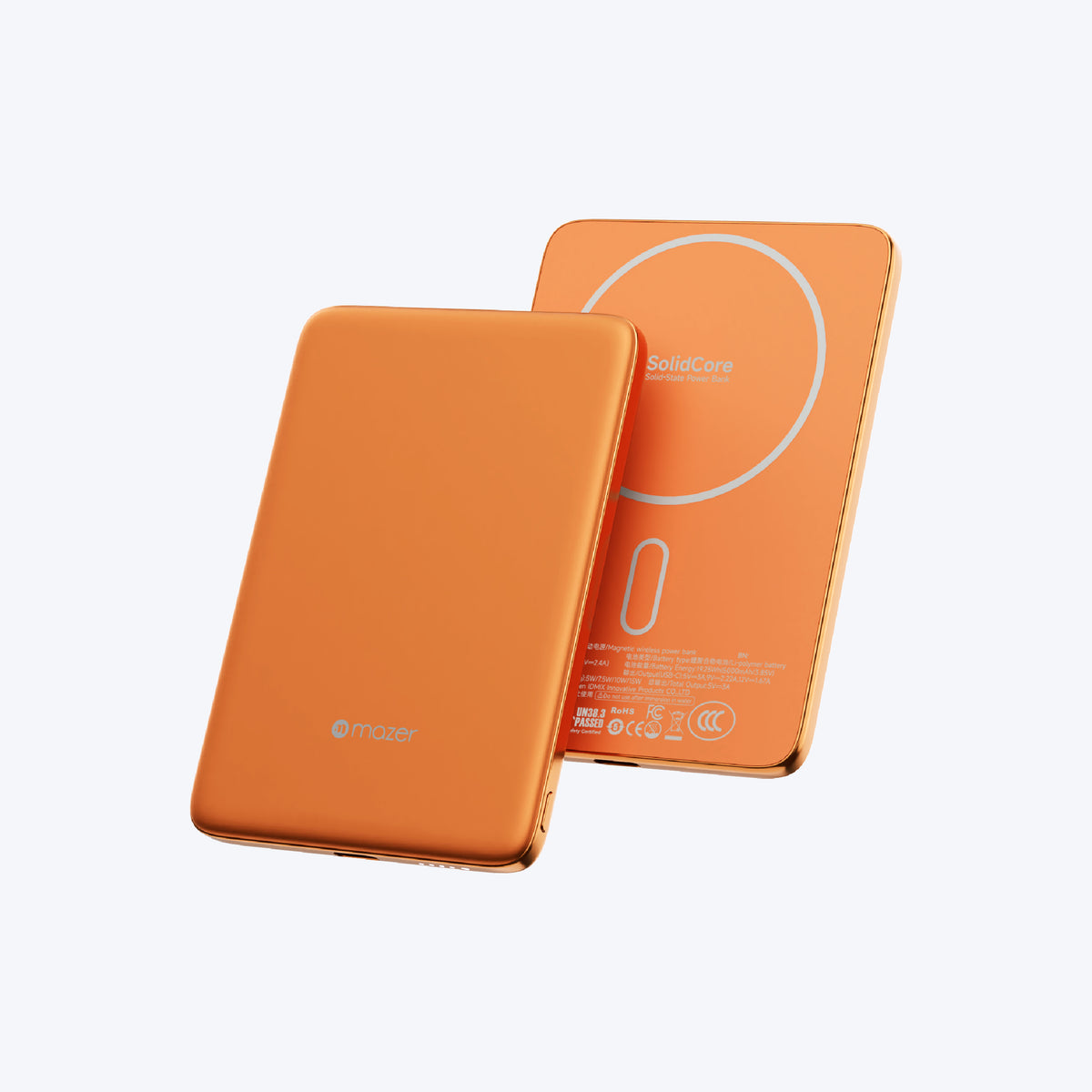 MagAir39 5000mAh Semi-Solid State Ultra Slim Magnetic Wireless Power Bank 15W (CCC + QR)