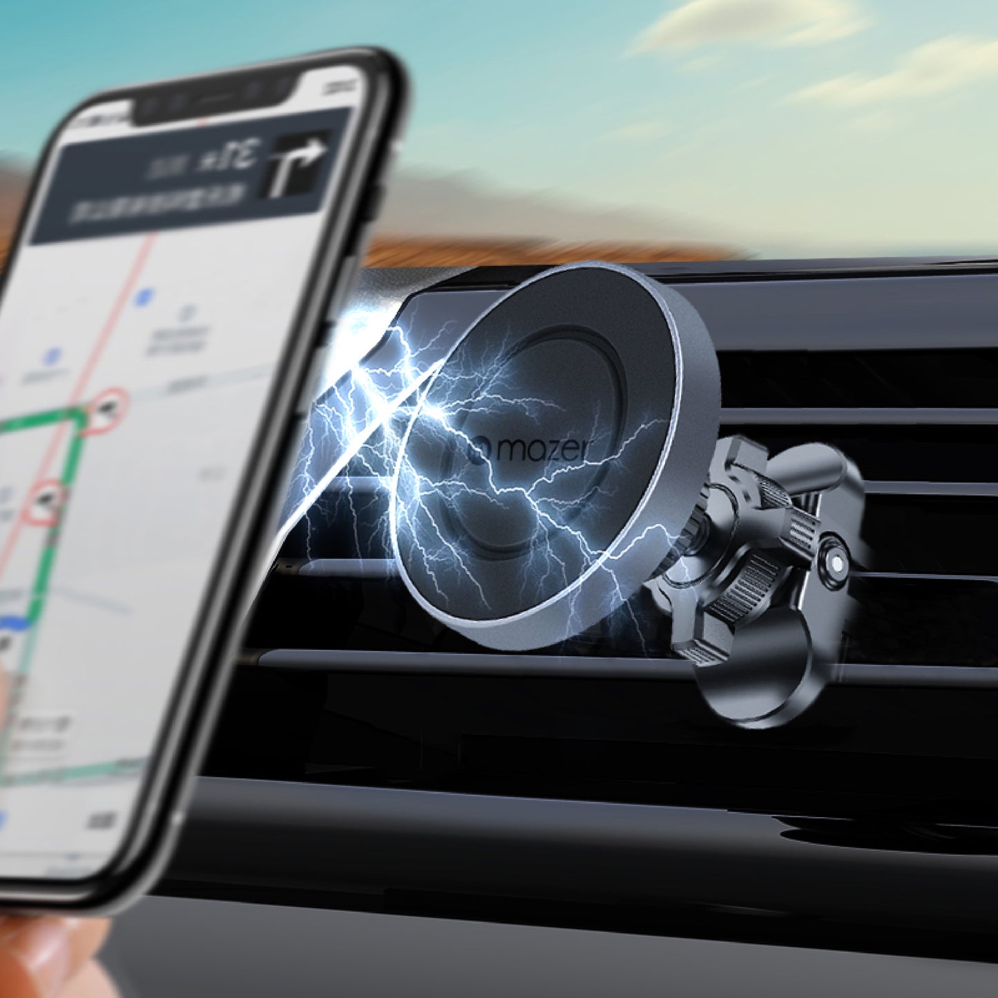 Air Vent Car Mount - Magsafe Compatible (Non Charging)