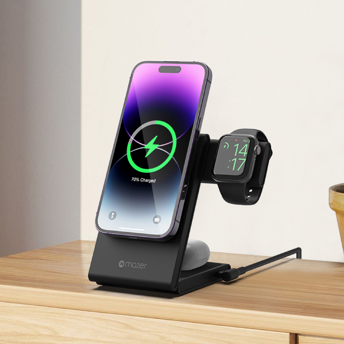 MagFold Three 3-in-1 Wireless Charger