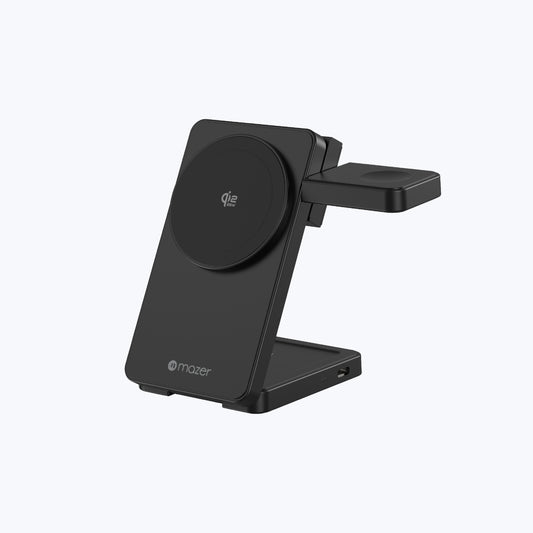 MagFold07 Qi2.2 Certified 25W Foldable 3-in-1 Wireless Charger
