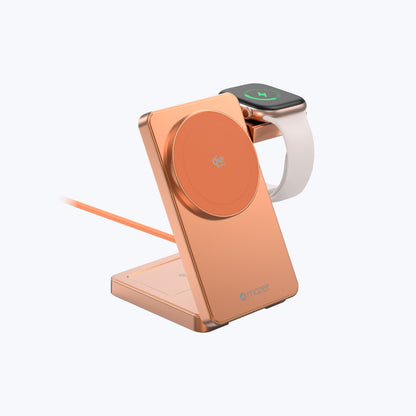 MagFold07 Qi2.2 Certified 25W Foldable 3-in-1 Wireless Charger