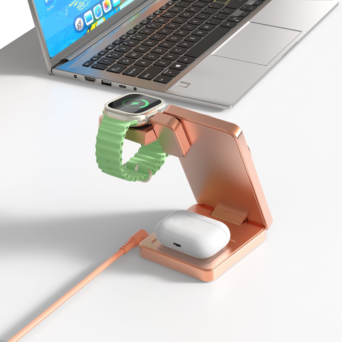 MagFold07 Qi2.2 Certified 25W Foldable 3-in-1 Wireless Charger