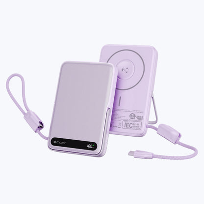 MagLink19 10,000mAh Magnetic Wireless (Built-in USB-C Cable) Apple Watch Charging Power Bank (CCC Certified)