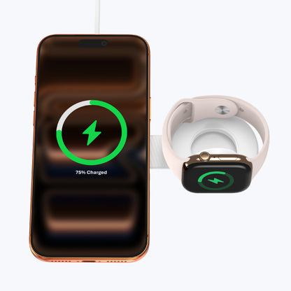 MagPad Duo2 Qi2.2 Certified 25W 2-in-1 Foldable Wireless Charging Pad