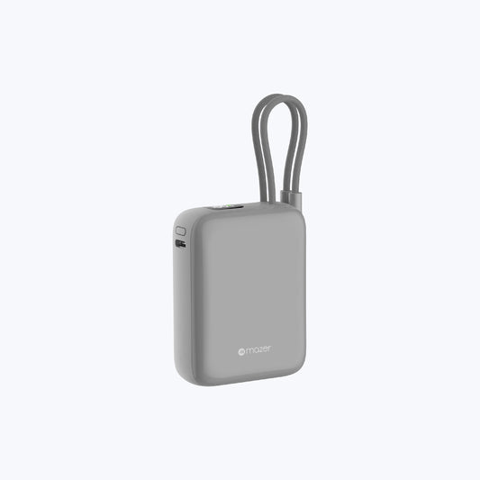 PowerCharge Nano Duo 10,000mAh PD35W Power Bank with Built-in Dual USB-C Cables (CCC Certified)