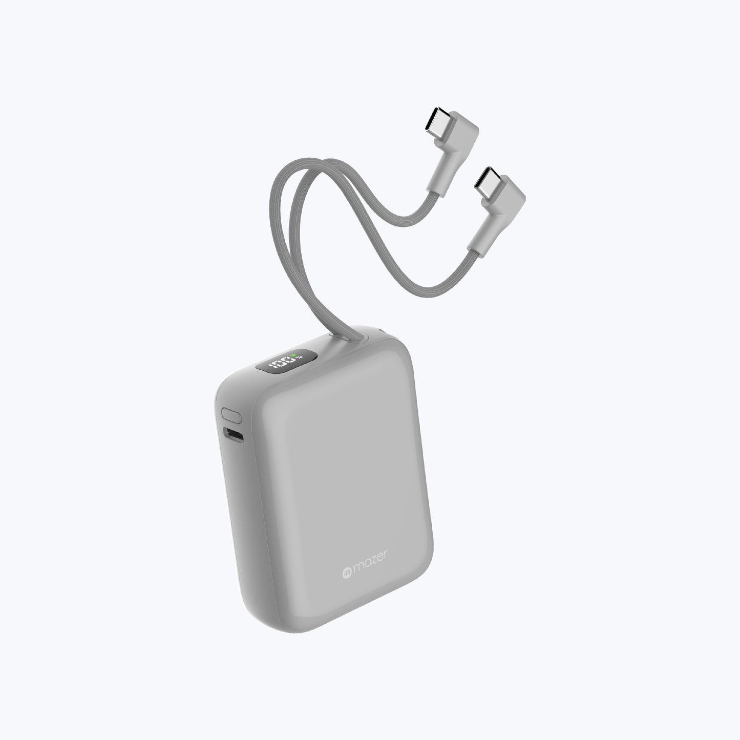PowerCharge Nano Duo 10,000mAh PD35W Power Bank with Built-in Dual USB-C Cables (CCC Certified)