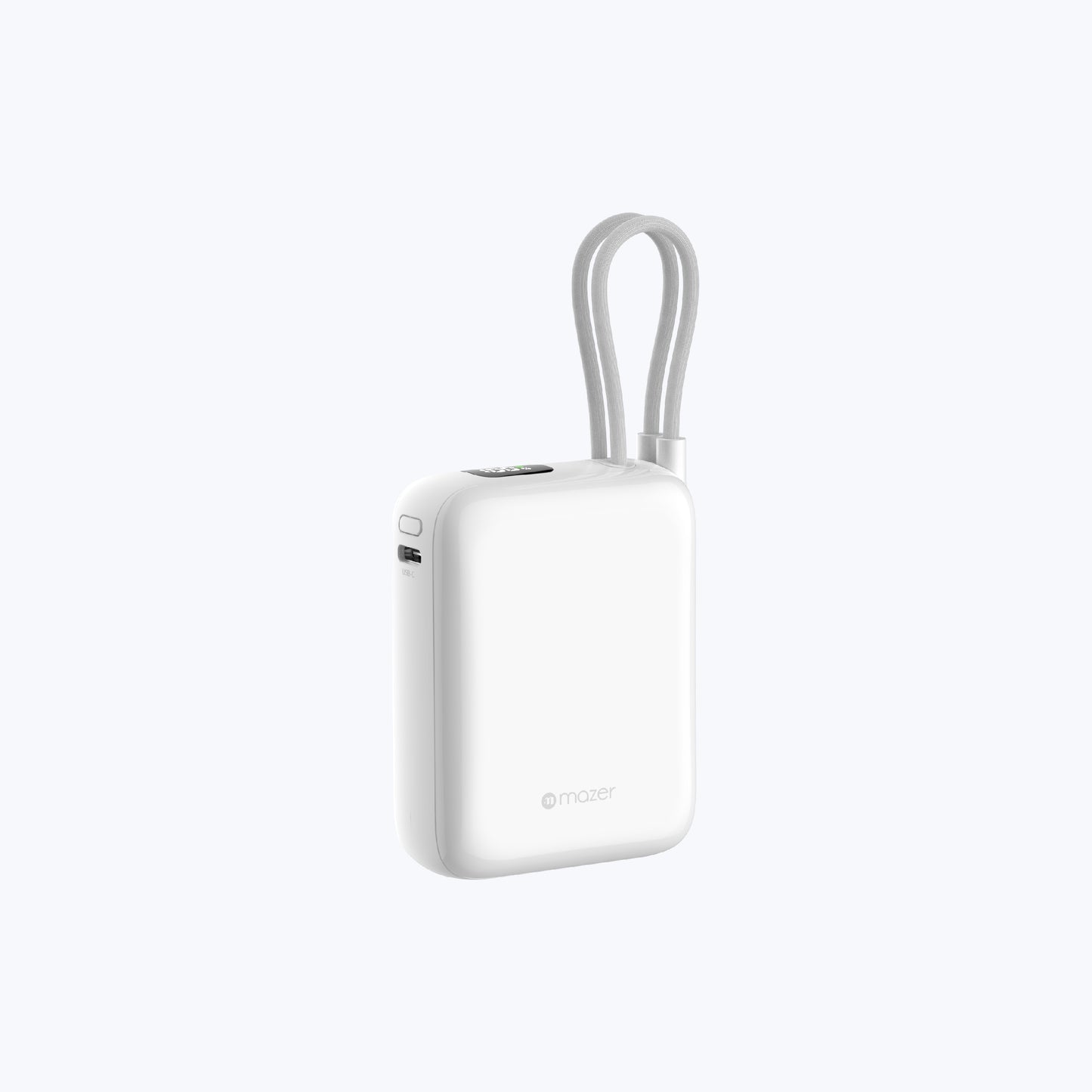 PowerCharge Nano Duo 10,000mAh PD35W Power Bank with Built-in Dual USB-C Cables (CCC Certified)
