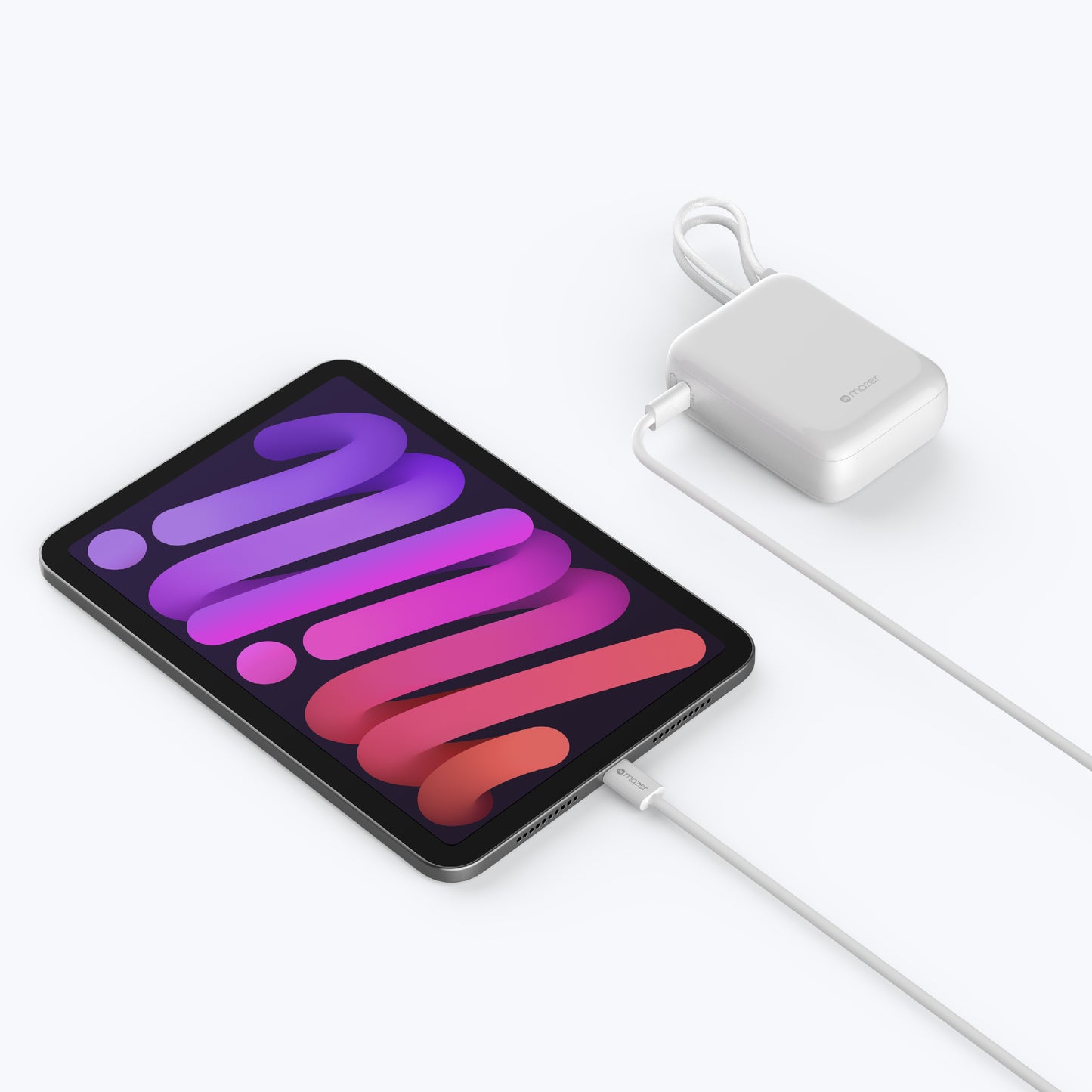 PowerCharge Nano Duo 10,000mAh PD35W Power Bank with Built-in Dual USB-C Cables (CCC Certified)