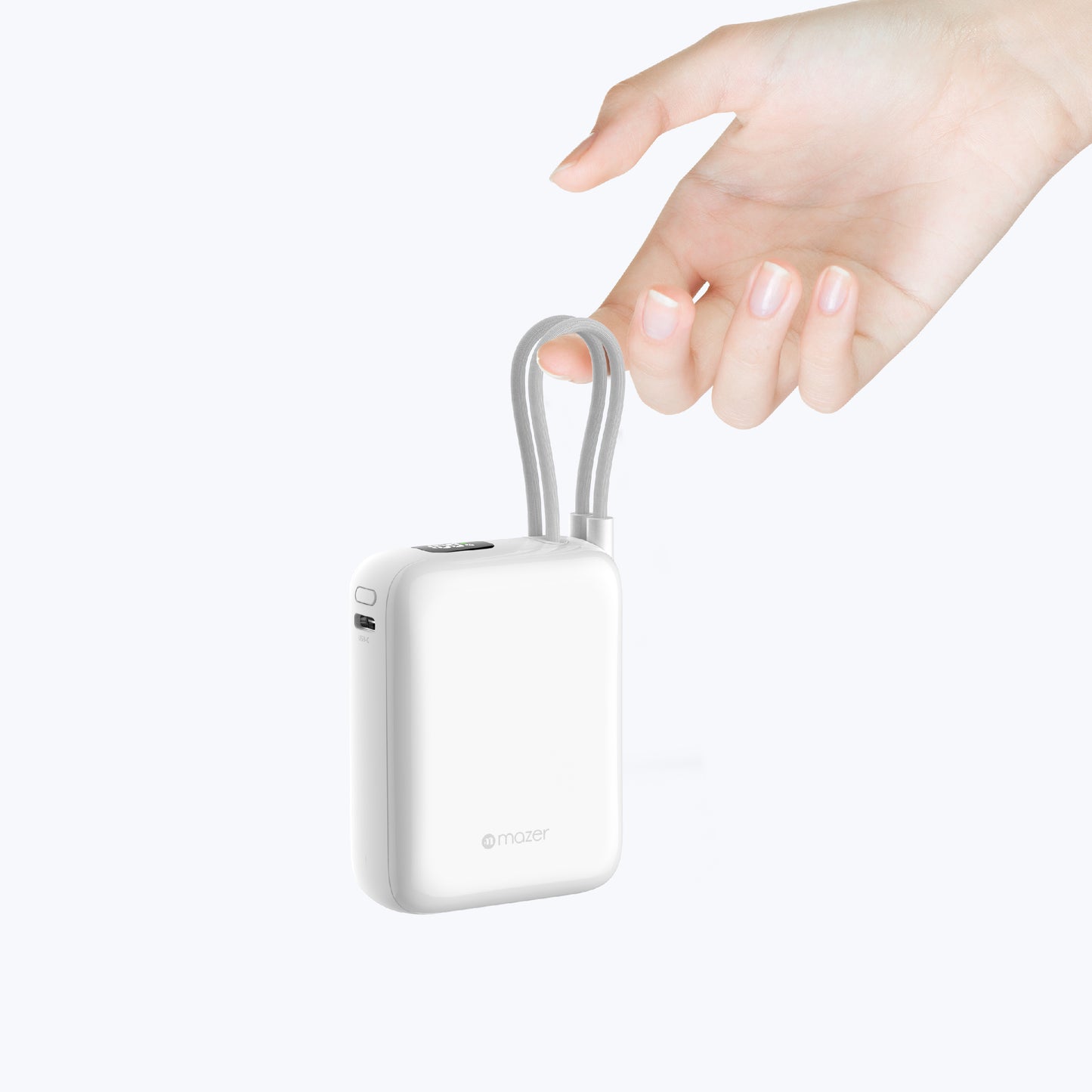 PowerCharge Nano Duo 10,000mAh PD35W Power Bank with Built-in Dual USB-C Cables (CCC Certified)