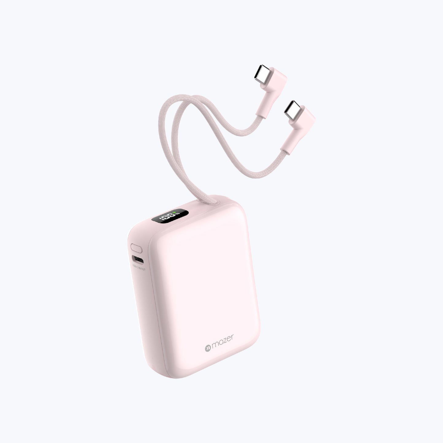PowerCharge Nano Duo 10,000mAh PD35W Power Bank with Built-in Dual USB-C Cables (CCC Certified)