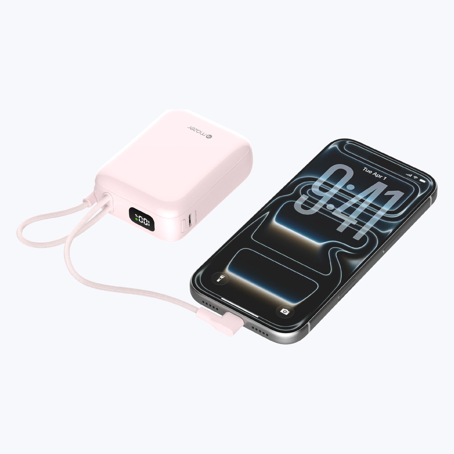 PowerCharge Nano Duo 10,000mAh PD35W Power Bank with Built-in Dual USB-C Cables (CCC Certified)