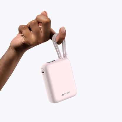 PowerCharge Nano Duo 10,000mAh PD35W Power Bank with Built-in Dual USB-C Cables (CCC Certified)