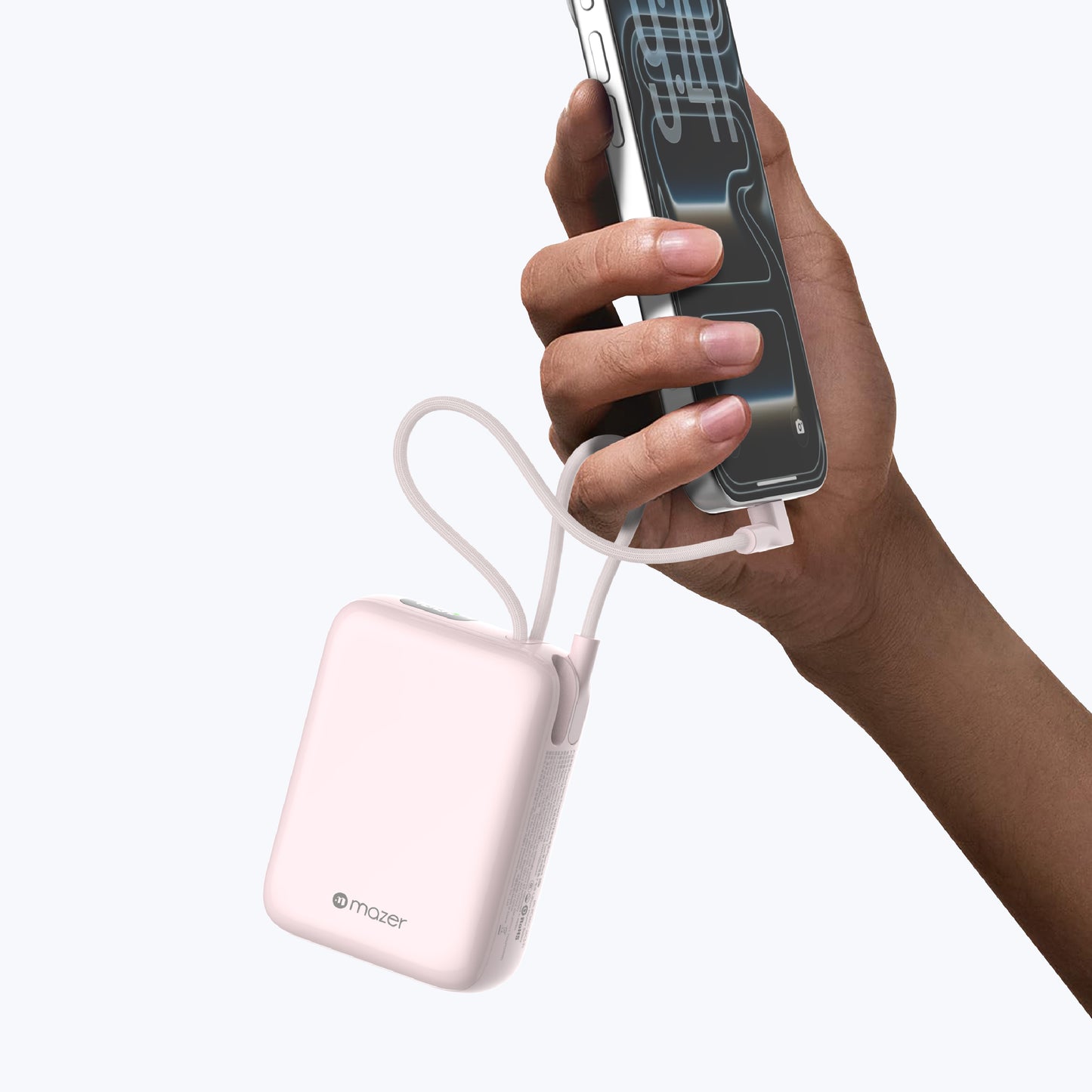 PowerCharge Nano Duo 10,000mAh PD35W Power Bank with Built-in Dual USB-C Cables (CCC Certified)