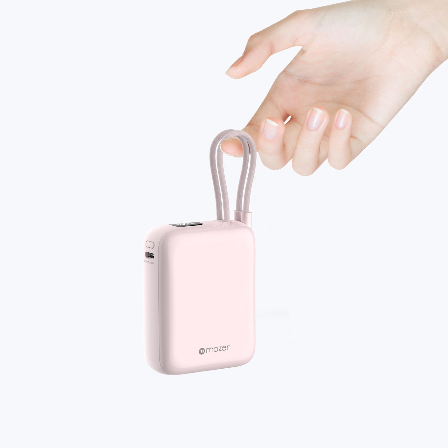 PowerCharge Nano Duo 10,000mAh PD35W Power Bank with Built-in Dual USB-C Cables (CCC Certified)