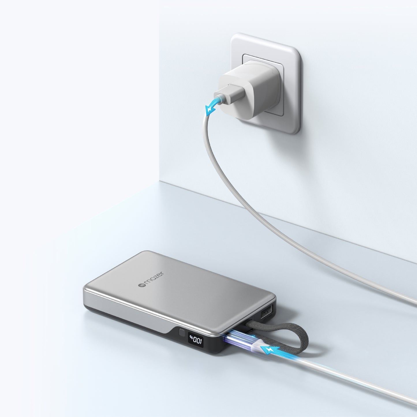 PowerCharge Link 10,000mAh PD/PPS 35W (Built-in USB-C Cable) Power Bank (CCC Certified)